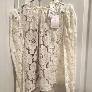 NWT lace shirt, comes with camisole underneath